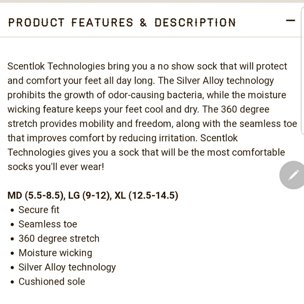 Scentlok Technologies No Show Socks - Picture 2 of 3